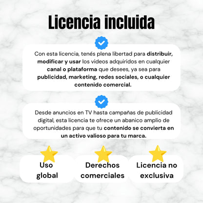 Licencia global comercial incluida